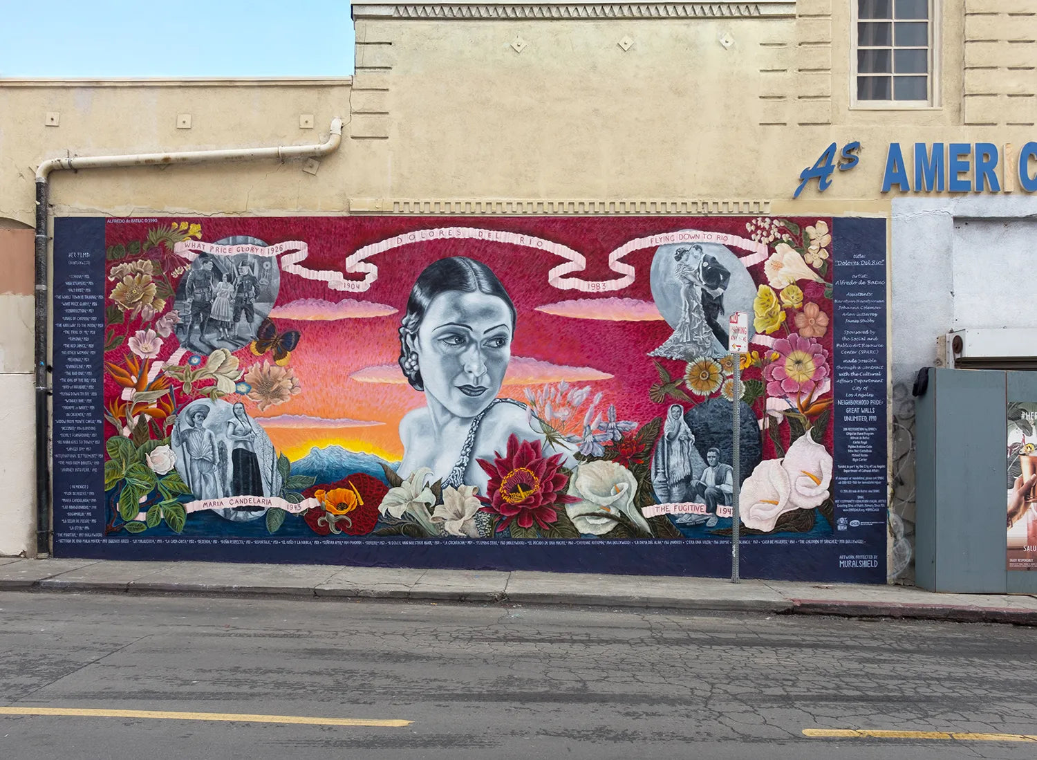 Restoration of Alfredo de Batuc's "Dolores Del Río" in Hollywood, CA