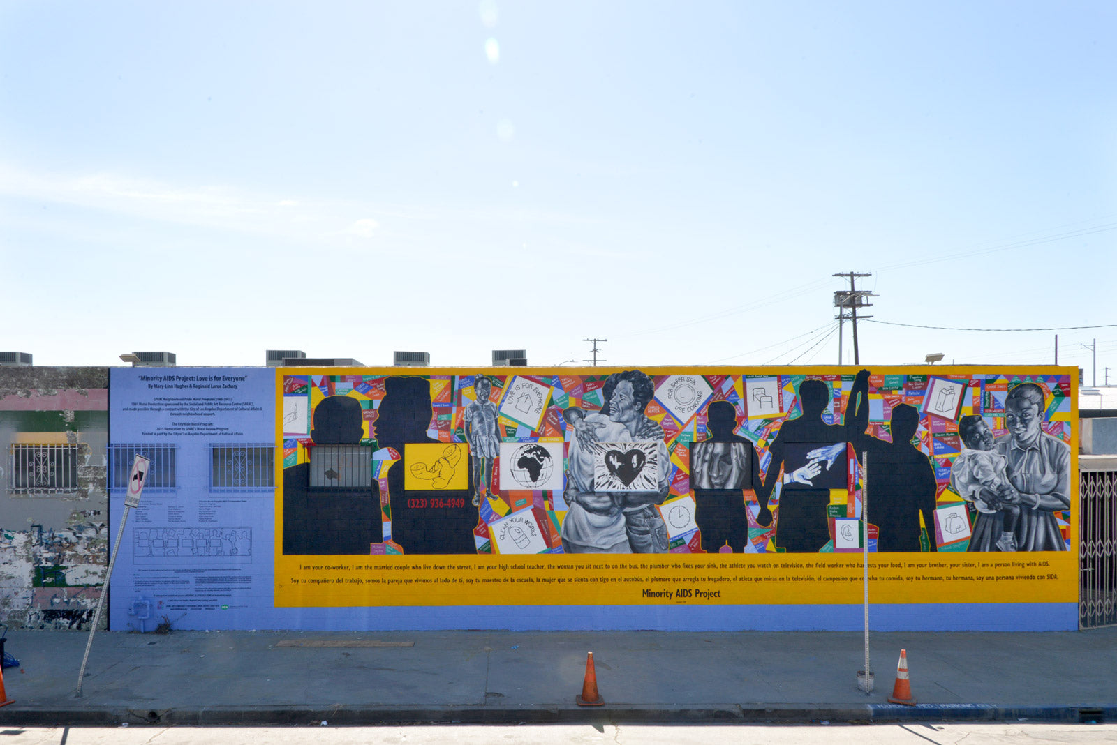 Restoration of "Love is For Everyone" by Mary-Linn Hughes and Reginald Zachary in West Adams, CA